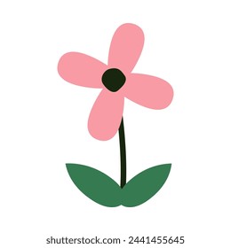 spring-themed flower illustration design vector