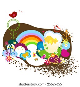 springtime abstract background