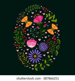 Springtime Colorful Flower Easter Holiday Background