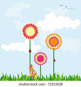 Springtime Easter holiday wallpaper