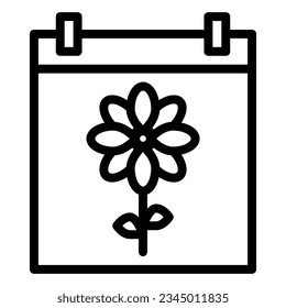 Icono de primavera o ilustración del logotipo estilo negro