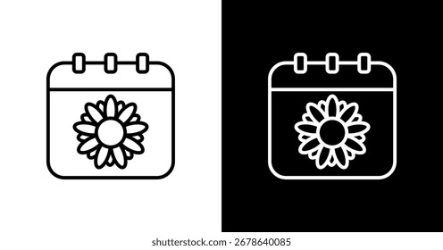 Ícone Springtime Define Coleção De Vários Estilos