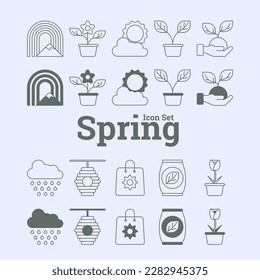 Springtime Inspiration: Vector Icon Set