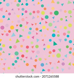 Sprinkle Cupcake Topping. Seamless Pattern