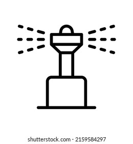 Sprinkle Icon. Line Art Style Design Isolated On White Background