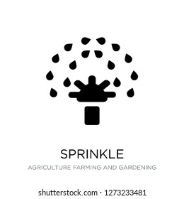 sprinkle icon vector on white background, sprinkle trendy filled icons from Agriculture farming and gardening collection, sprinkle simple element illustration