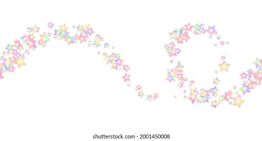  Sprinkle realistic with grains star shaped. Seamless pattern colorful sprinkles grainy of desserts isolated on white. Design for holiday designs, party, birthday, invitation. Vector 3d sweet confetti
