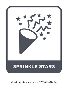 sprinkle stars icon vector on white background, sprinkle stars trendy filled icons from Party collection, sprinkle stars simple element illustration