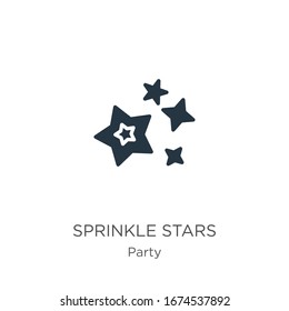 Sprinkle stars icon vector. Trendy flat sprinkle stars icon from party collection isolated on white background. Vector illustration can be used for web and mobile graphic design, logo, eps10
