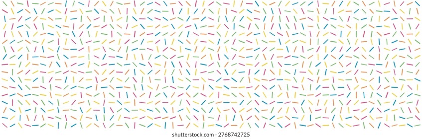  Sprinkle sticks pattern. Vector illustration.