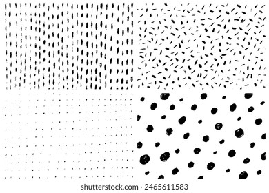 Sprinkle vector seamless pattern background. Donut pattern for celebration design. Doodle sketch vector illustration. 