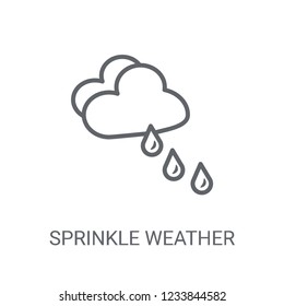 Sprinkle weather icon. Trendy Sprinkle weather logo concept on white background from Weather collection. Suitable for use on web apps, mobile apps and print media.