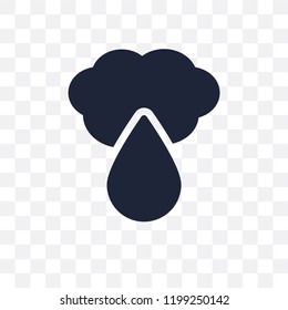 Sprinkle weather transparent icon. Sprinkle weather symbol design from Weather collection. Simple element vector illustration on transparent background.