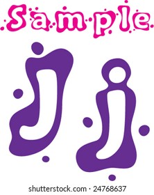 Sprinkled Letter J