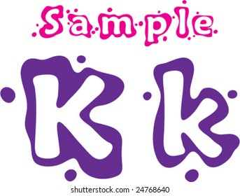 Sprinkled Letter K