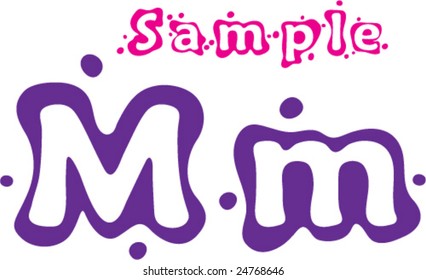 Sprinkled Letter M
