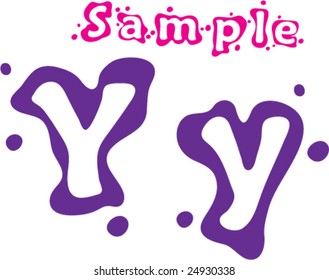Sprinkled letter Y