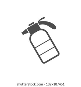 Icono vectorial negro Sprinkler, herramienta de jardín, equipo y accesorio. Ilustración individual aislada.