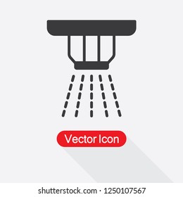 Sprinkler Icon, Ceiling Fire Extinguisher Icon Vector Illustration Eps10