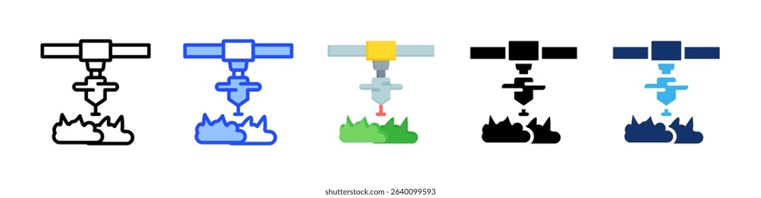 Sprinkler Icon Collection With Multiple Styles