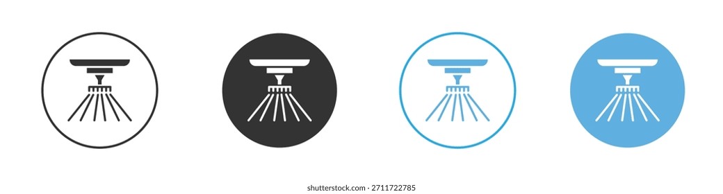 Ícone do pulverizador Conjunto de design de modelo de logotipo