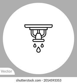 Sprinkler icon sign vector,Symbol, logo illustration for web and mobile