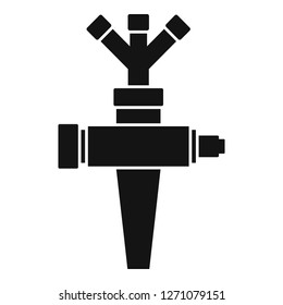 Sprinkler icon. Simple illustration of sprinkler vector icon for web design isolated on white background