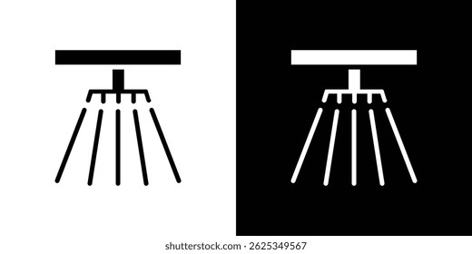 Vetor de linha simples do ícone do sistema contra incêndios. Símbolo, logotipo.