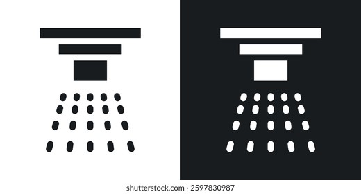 Sprinkler icon symbol collection on white background.