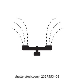 sprinkler icon vector template illustration logo design