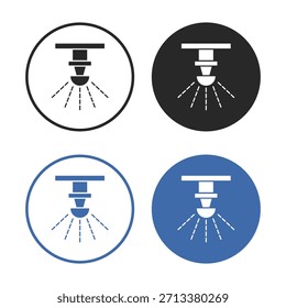 Sprinkler in Vektorgrafik dargestellt und gefärbt