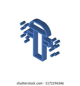 Sprinkler isometric left top view 3D icon