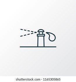 Sprinkler system icon line symbol. Premium quality isolated irrigation element in trendy style.