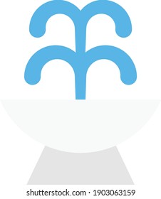 sprinkler vector flat colour icon