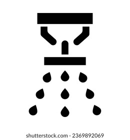 Sprinkler Vector Glyph Icon For Personal And Commercial Use.
