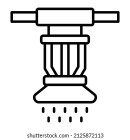 Sprinkler vector icon. Can be used for printing, mobile and web applications.