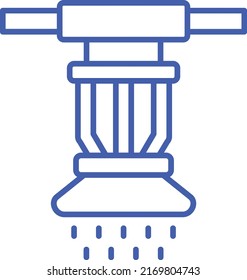 Sprinkler vector icon. Can be used for printing, mobile and web applications.
