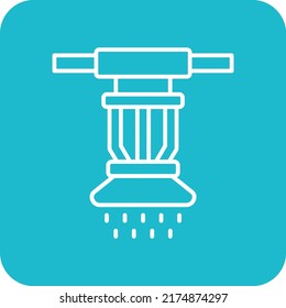 Sprinkler vector icon. Can be used for printing, mobile and web applications.