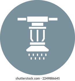 Icono vectorial de rociador. Se puede usar para imprimir, móviles y aplicaciones web.