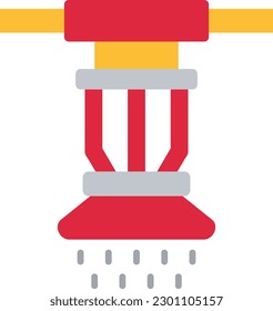 Sprinkler vector icon. Can be used for printing, mobile and web applications.