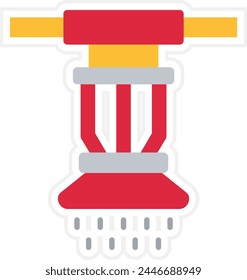 Sprinkler vector icon. Can be used for printing, mobile and web applications.