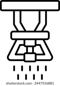 Icono de Vector de aspersor. Se puede utilizar para la impresión, aplicaciones móviles y de Web.