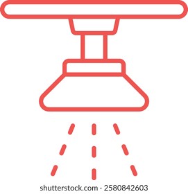 Sprinkler vector icon. Can be used for printing, mobile and web applications.