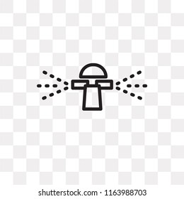 Sprinkler vector icon isolated on transparent background, Sprinkler logo concept