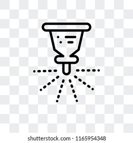 Sprinkler vector icon isolated on transparent background, Sprinkler logo concept