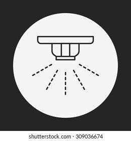 Sprinklers line icon