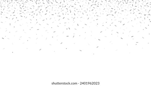 Sprinkles banner background, colorful falling decorative sprinkles background