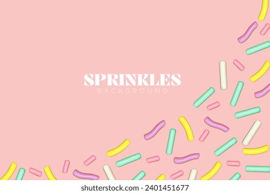 Sprinkles colorful festive design vector