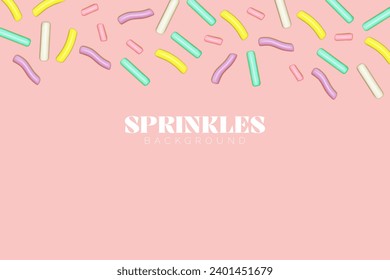 Sprinkles colorful festive design vector
