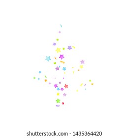 Sprinkles grainy. Cupcake donuts, dessert, sugar, bakery background. Sweet confetti on white chocolate glaze background. Vector Illustration sprinkles holiday designs, party, birthday, invitation.
